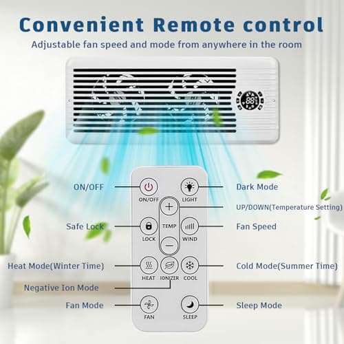 TMYICE Register Booster Fan for 4" x 12" Register Holes, Smart AC Vent Booster Fans Improves Heating & Cooling with Remote and Thermostat Control,10-Speed Quiet Vents Fan for Floor Ceiling view 6
