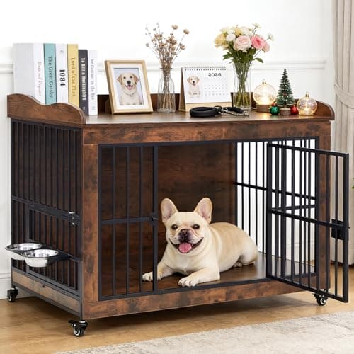 32" Dog Crate Furniture for Small Medium Dogs — image 1