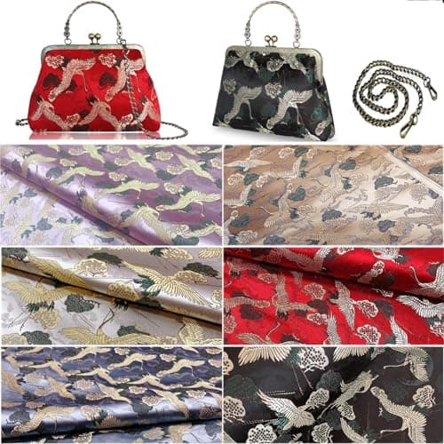 Abuyall Floral Top-Handle Handbag, Kiss Lock Evening Bag for Women, Vintage Handbag | Floral, Kiss Lock, Vintage view 2