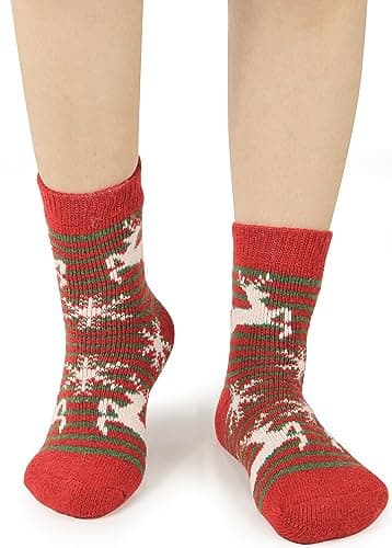 BenSorts Women's Winter Boots Socks Thick Warm Cozy Crew Socks Solid Color Gifts view 2