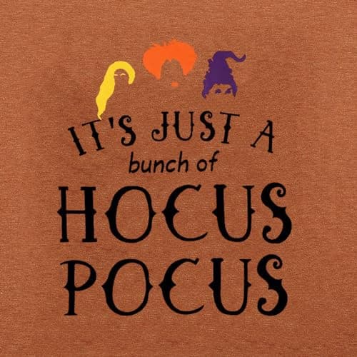 DESFSE It's Just A Bunch of Hocus Pocus T-Shirts for Women Sanderson Sisters Shirt Halloween Movie Graphic Fall Tee Tops view 2