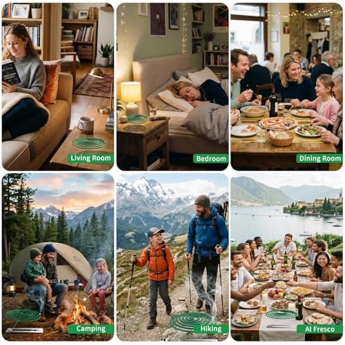 FIRIK Citronella Coils, 48 PCS Citronella Incense Coils with Coil Holder, Natural Citronella Outdoor Coils for Patio, Farms, Backyard, Garden, BBQ Indoor view 5