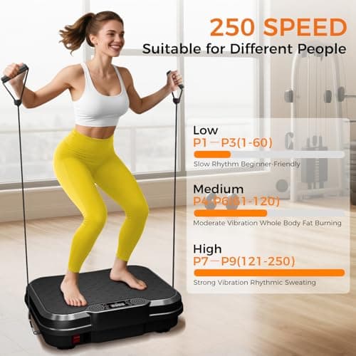 NXSCI Vibration Plate Exercise Machine,Vibrating Platform for Lymphatic Drainage with 250 Speeds,500 lbs Weight Capacity,Vibrated Plates for Weight Loss,Full Body Workout Equipment for Fitness at Home view 4