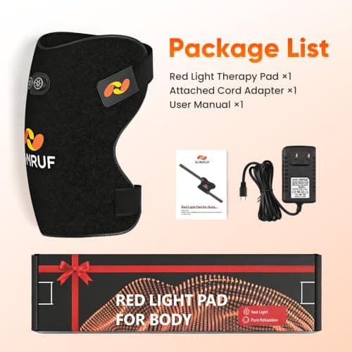 Red Light Therapy for Body, Foldable Therapy Pads for Hip Back Waist | Infrared Light Pad for Men Women Birthday Parent Gifts with Extension Adjustable Straps view 6