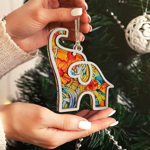 Best Friend, Friendship Elephant Ornament with Story Card, Elephant Gifts for Women, for Women, Sister, Bestie, Unique Friendship Christmas Ornaments view 7