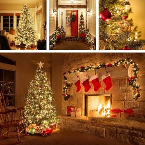 Clownya Christmas Lights 100ft 300 LEDs, 8 Modes, Warm White, Indoor Outdoor Plug-in Fairy Lights for Christmas Tree, Bedroom, Classroom Decor Outdoor Decor,Christmas Decorations (Warm Color, 100FT) view 2
