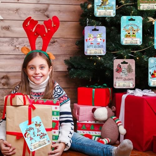 Christmas Money Holder Cards Set of 8 for Cash Gift,Christmas Cards Money Holder Ornaments with Cover for Christmas Decoration,Funny Xmas Cash Gift Ideas, Merry Christmas Hanging Ornaments Decor view 5