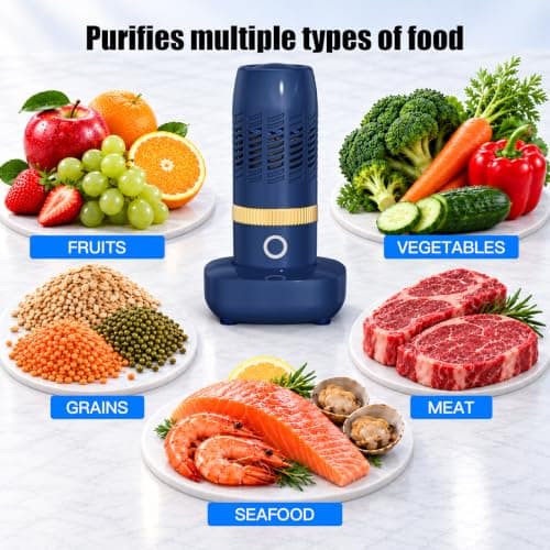 PurePod Produce Cleaner:Wireless Portable Fruit Washer & Rechargeable Fruit Cleaner with OH-ion Purification Technology, IPX7 Waterproof, Charging for Cleaning Fruits, Vegetables and Daily Food view 5