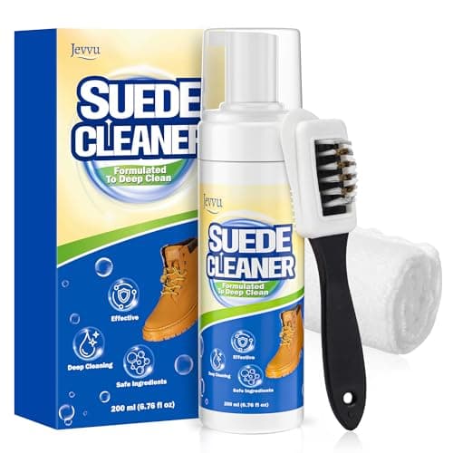 Jevvu Suede Shoe Cleaner, Suede Cleaning Kit with Brush & Towel for Suede, Nubuck, Leather, Boots, Trainer — image 1