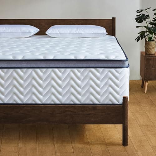Laccard Queen Mattress,12 Inch Medium Firm Hybrid Queen size Bed Mattress, Memory Foam Mattresses in a Box for Pressure Relief, Individual Pocket Spring-Motion Isolation with Edge Support, CertiPUR-US view 3