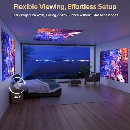 Projector Built-in Google TV/APPs 4K AI Auto Focus, Voice Control view 6