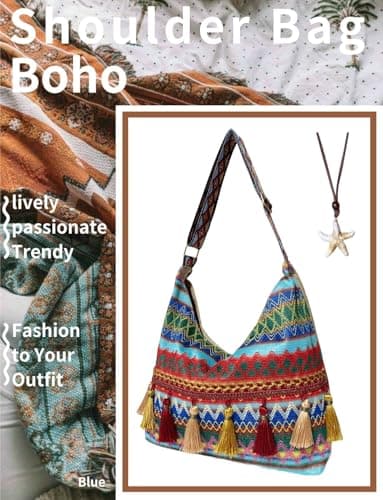 Gleease Vintage Crossbody Bag Western Bag Boho Purses For Women Leather Zipper With Adjustable Strap Shoulder Bag view 3