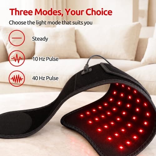 Red Light Therapy Pad, 70 LEDs Adjustable 22.1"x7.1" Light Wrap,Corded view 5