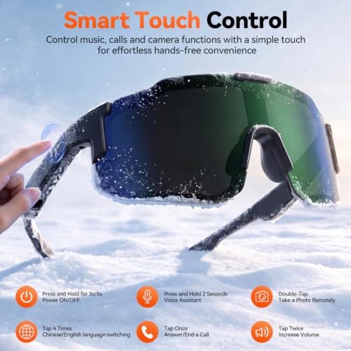 Smart Sport Glasses with Open-Ear Audio for Cycling, Running & Hiking view 6