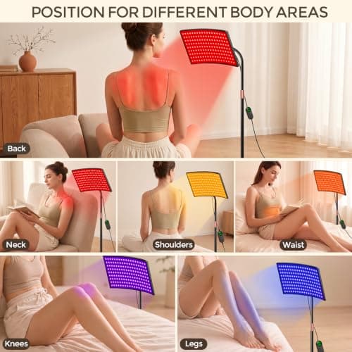5 Color Red Light Therapy for Body Face, 660nm 850nm 465nm 600nm view 3