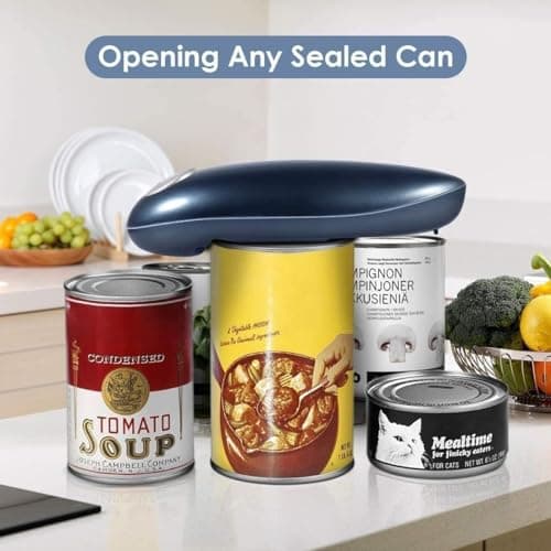 One-Touch Electric Can Opener Automatic Hand Free Can Openers for Arthritis and Seniors, Safety Can Opener Smooth Edge, Best Kitchen Gadget for Restaurant Home Use view 2