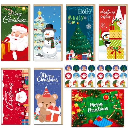 Christmas Money Cards with Envelopes,24Pcs Christmas Money Holders for Cash — image 1
