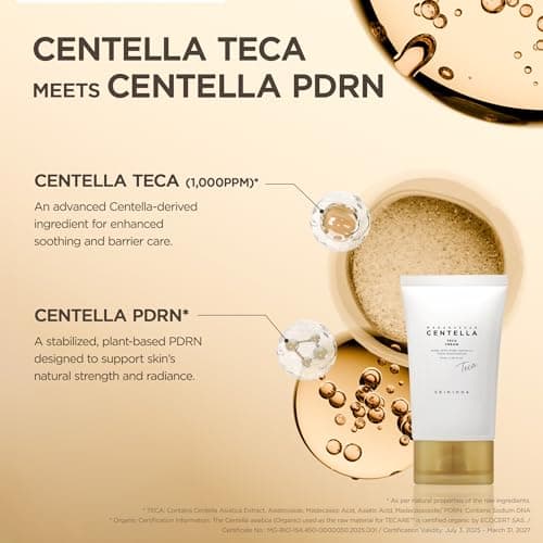 SKIN1004 Madagascar Centella TECA Cream, Korean Centella Face Moisturizer for Blemish-Prone Skin with TECA & PDRN, Cica Cream for Oil & pH Balance with Vitamin E, Korean Skin Care, 2.53 fl.oz / 75ml view 4