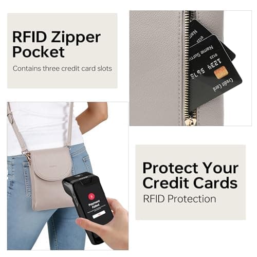 Kiss Sea Small Crossbody Bags for Women Cell Phone Purse with Adjustable Strap Mini Wallet Handbag for Daily Use view 4