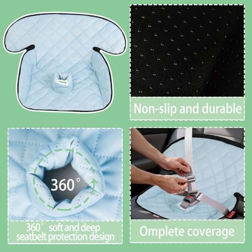 MOOB Waterproof Car Seat Protector - Potty Training Liner for Baby & Toddler, Machine Washable Piddle Pad with Anti-Slip Backing, Universal Fit for Infant Car Seat & Stroller (Grey) view 7