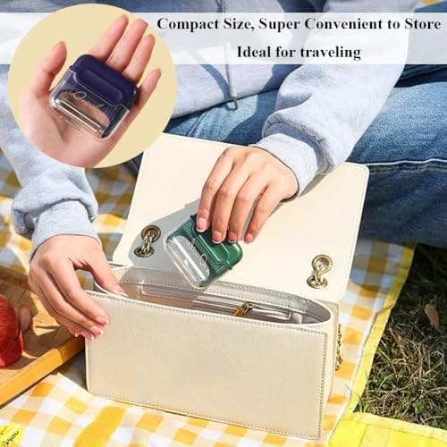 Apple Peelers for Kitchen, Fruits & Vegetables Peelers for Potato, Carrot, Cucumber Peeling, Vegetable Peeler with Cover & Magnet Attachment, Sharp & Safe Blade Kitchen Food Peelers for Easy Peeling view 6