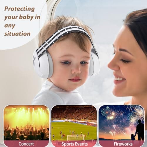 Laudexua Baby Ear Protection, Noise Cancelling Headphones for Babies and Toddlers Up to 36 Months view 5