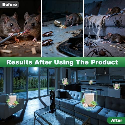 HLISIS 15 Pack Mouse Repellent Pouches, Peppermint Oil Repellent for Mice, Natural Rodent Repellent Pouches Effectively Repels Rodents, Mosquito, Spiders, and Other Pests, Indoor & Outdoor Use view 6