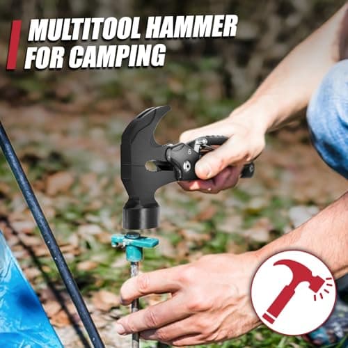 12 in 1 Multitool Hammer, Gifts for Dad, Camping Accessories Survival Gear, Cool Gadgets Gifts for Men, Husband, Boyfriends, Birthday Gifts for Women, Him view 4