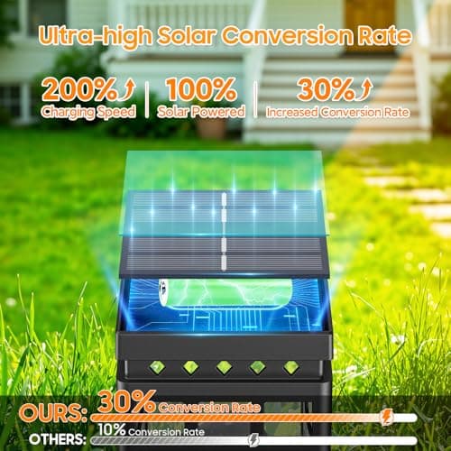 KOOPER Solar Lanterns Outdoor Waterproof, 2 Modes Hanging Solar Lantern with LED Realistic Flickering Flameless Candle, Candles Lanterns Lights Decorative for Outside Hanging Patio Yard Table Tree view 5