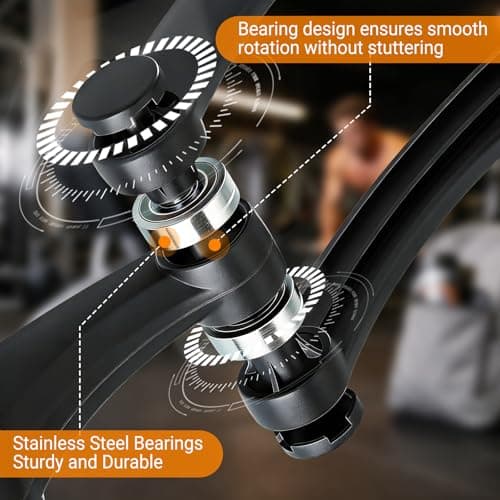 Arm Trainer for Men and Women, 360° Rotation Forearm Strengthener for Home Gym Workout, Ropeless Battle Ropes for Home Gym, Chest Trainer, Shoulders and Arm Muscle Training Fitness Equipment view 3