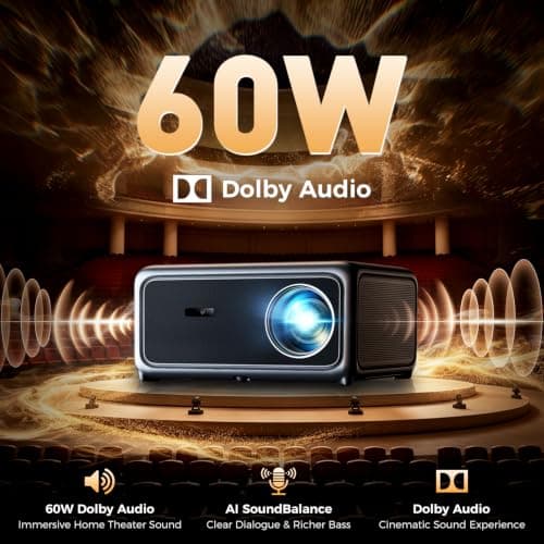 GOODEE 4K Smart Projector with AI ToF Auto Focus, WiFi 6 & Bluetooth | 4000 Lumens, HDR10+, 60W Dolby Audio, Built-in Smart OS with Popular Streaming Apps for Home Theater, Bedroom & Outdoor view 5