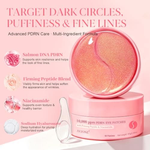 10,000ppm PDRN Under Eye Patches with Peptide & Niacinamide, 60 Pcs view 2