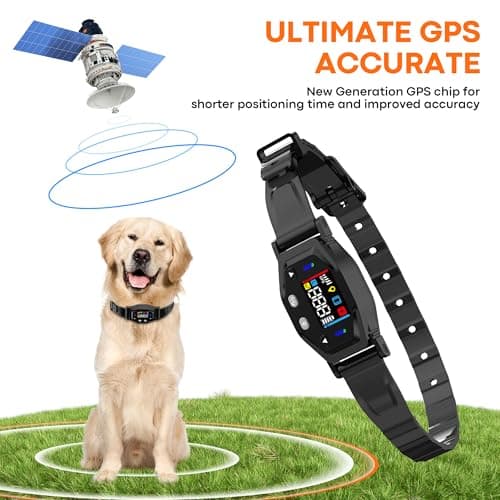 GPS Wireless Dog Fence System: Electric Fence for Dog with 4-Zone Progressive Correction & 3 Modes, 55-6000ft Adjustable Range, Waterproof Rechargeable GPS Dog Collar for Medium Large Dogs Outdoor Use view 4