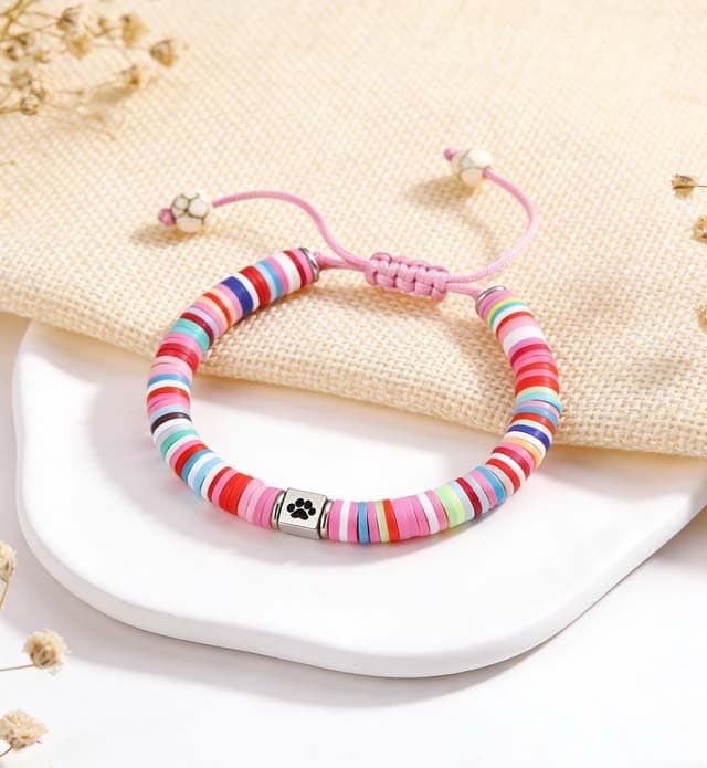 QIRUIMI Pet Memorial Gifts, Rainbow Bridge Bracelet for Beloved Dog Cat, Memorial Bracelet for Women Men Who Lost Pets, Pet Sympathy Gift view 3