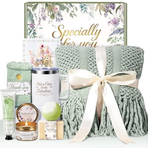 Mothers Day Gift for Mom, Birthday Gifts for Women, Get Well Soon Gift, Gift Basket for Her Thinking of You Gift Set Care Package Spa Gifts for Women, Gift Box for Mom Adults Grandma view 1