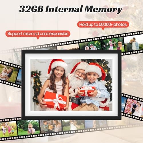 Frameo 10.1 inch WiFi Digital Picture Frame, IPS Touch Screen Smart Cloud Digital Photo Frame with 32GB Storage, Auto-Rotate, Wall-Mounted, Slideshow, Share Photos/Videos Instantly via Frameo App view 4