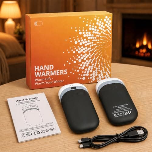 Rechargeable Hand Warmers 2-Pack, Patented Skin-Friendly Silicone Handwarmer, 90% Large Heating Area, Gifts for Men, Women Christmas Outdoor/Indoor/Golf/Camping/Hunting Essentials view 4