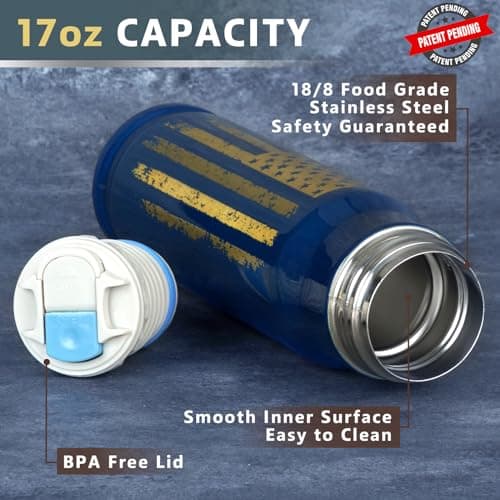 Funslive Gift for Men Husband Him- 17 oz Blue Tumbler Presents - Stocking Stuffers for Adults Mens Gifts Ideas - Gifts for Men Who Have Everything - Easter Stocking Stuffers Mens Husband Gift 2026 view 4