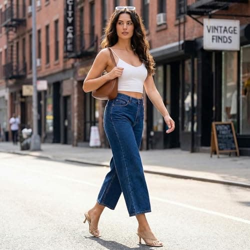 Athlefit Women's Strappy Kitten Heels Flip Flops Square Open Toe Low Heels Fashion Party Dress Thong Heeled Sandals view 2