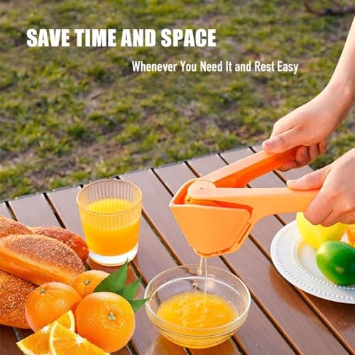 Citrus Juicer - Manual Lemon Lime Orange Squeezer - Effortless Juice Presser - Space-Saving Design view 3