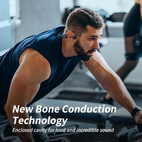 CXK Bone Conduction Headphones, 2026 Upgrade Open Ear Headphones with Mic, IPX7 Waterproof, Balanced Audio, 10H Playtime, Lightweight Sports Headphones for Running, Cycling, Walking view 5