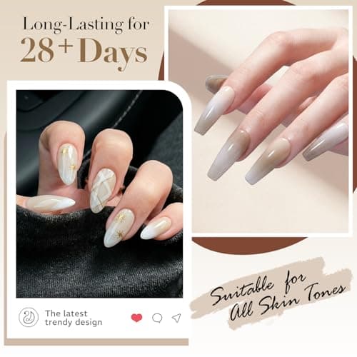 AzureBeauty Dip Powder Nail Kit, Milky Nude Ombre Shades view 6