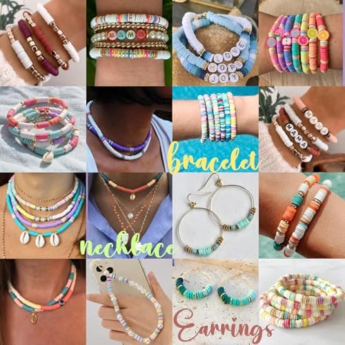 Sunlode 30,000Pcs Clay Beads Bracelets Making Kit, Beads for Bracelets 6 Boxes Bead for Jewelry Making Kit Friendship Bracelet Gifts Trendy Stuff Letter Bead Craft Adult view 4