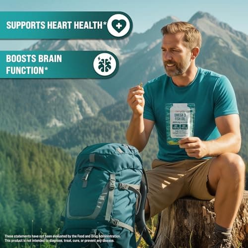 Omega 3 Fish Oil 4800 mg – EPA 1728 mg | DHA 1152 mg from Wild-Caught Anchovies – Burpless Mini Softgels – Pure Omega-3 Fatty Acid Supplement – Non-GMO, Gluten-Free, No Aftertaste – 240 Capsules view 5