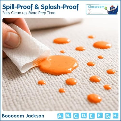 Booooom Jackson 7'6''x13' Colorful Circle Classroom Rug for Kids Room Seating Décor - Thick Nylon Large Preschool Carpet Daycare Rug for Teaching & Playroom, Non-Slip &No Triping,20X Stain Resistance view 5