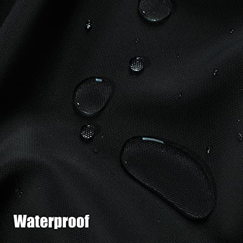 BONZER Outdoor Curtains for Patio Waterproof Thick Privacy Wide Grommet Light Filtering Outside Curtains for Porch Pergola Gazebo Deck, 1 Panel, 110W x 108L inch, Black view 4