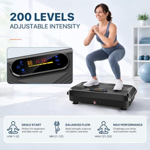 POWERFUEL Vibration Plate Exercise Machine for Lymphatic Drainage view 4