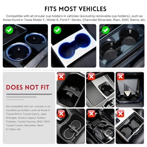 360° Rotation Car Desk for Laptop, Height-Adjustable Cup Holder Table, Wooden Car Food Tray & Laptop Mount Compatible with Tesla Model Y/3/S, Ford F150/Explorer/Maverick & Most Vehicles (Warm Walnut) view 3