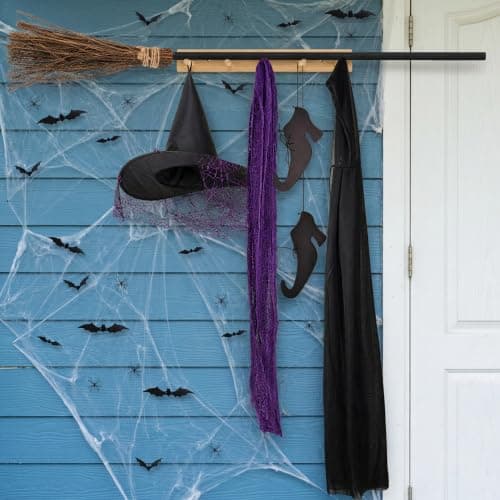 Halloween Porch Witches Broom Decor Kit view 6