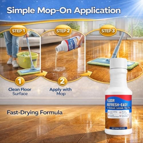 OEWIVNK Hardwood Floor Restore for Wood Floors,Purevive Floor Restorer, Revitalize, Protect, Shine Wood, Restore a Finish for Wood, Quick-Drying Protective Finish 5 Fl Oz view 5